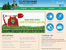 Tablet Screenshot of clatskaniepud.com